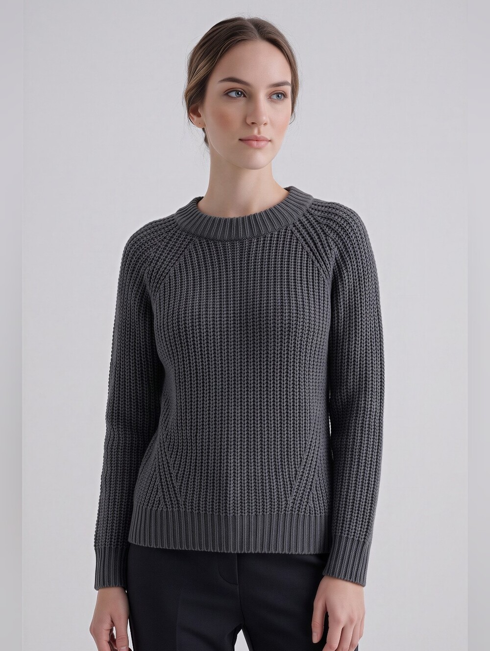 Mabelinda Cozy Gray Women's Sweater